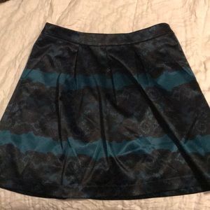 XS turquoise and black Limited mini skirt - NWT